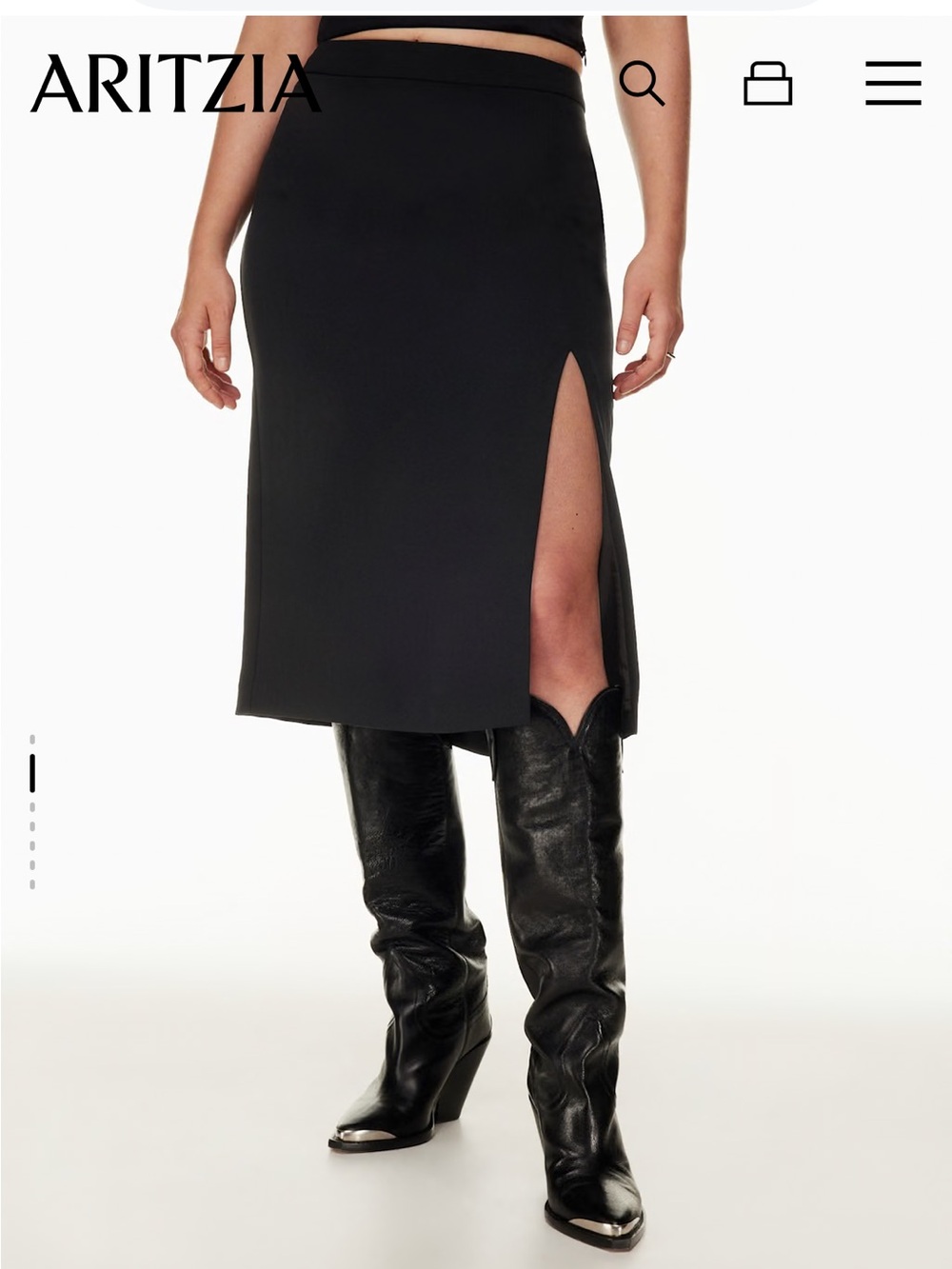 New Aritzia Wilfred Patio midi Skirt